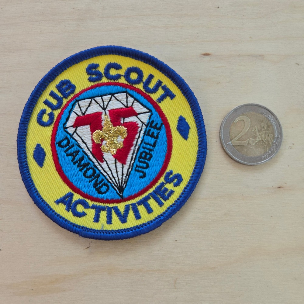 VTG BSA Diamond Jubilee Patch 1985 Cub Scout Activities Boy Scouts Of America